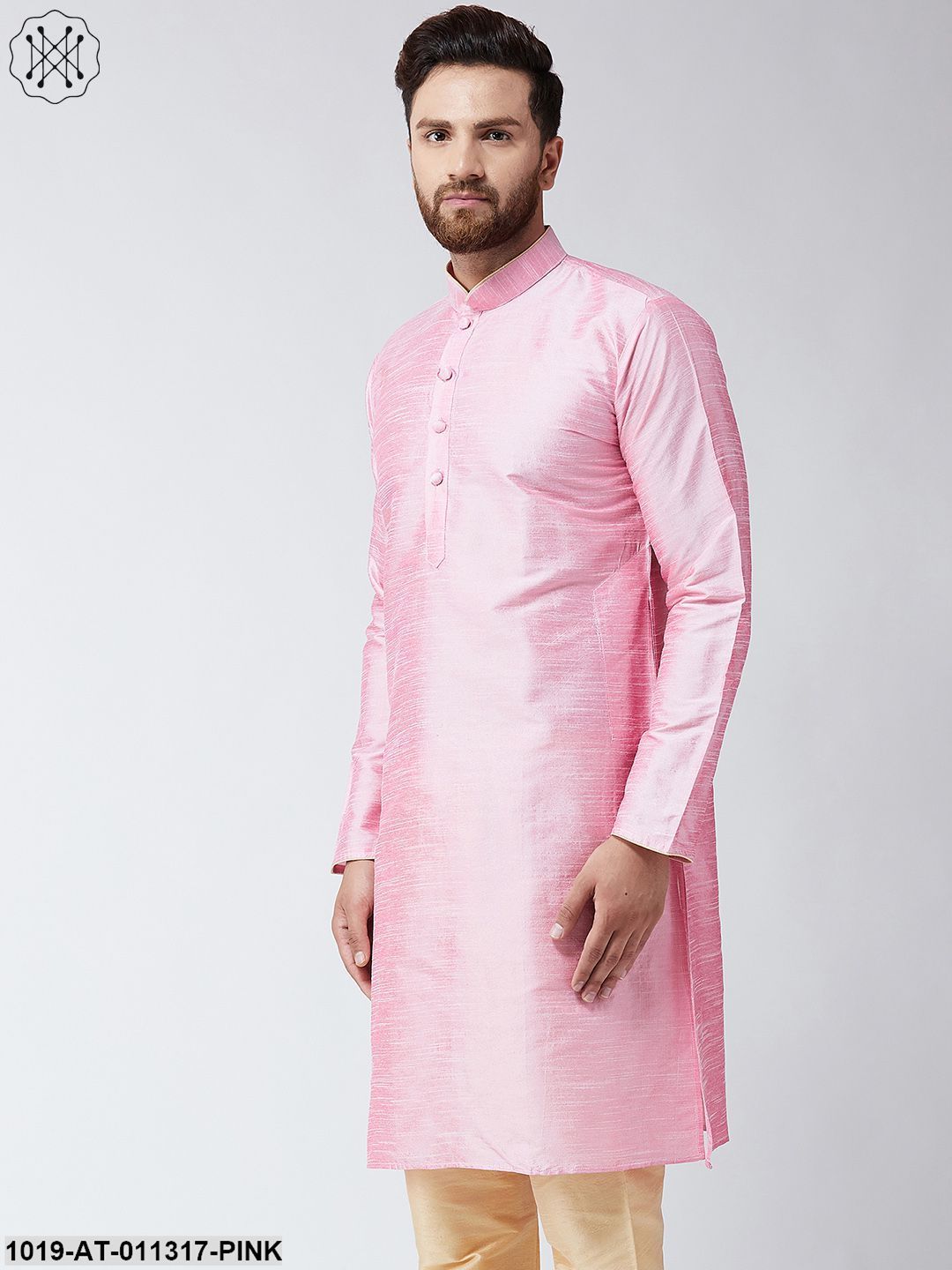 Men's Pink Only Long Kurta