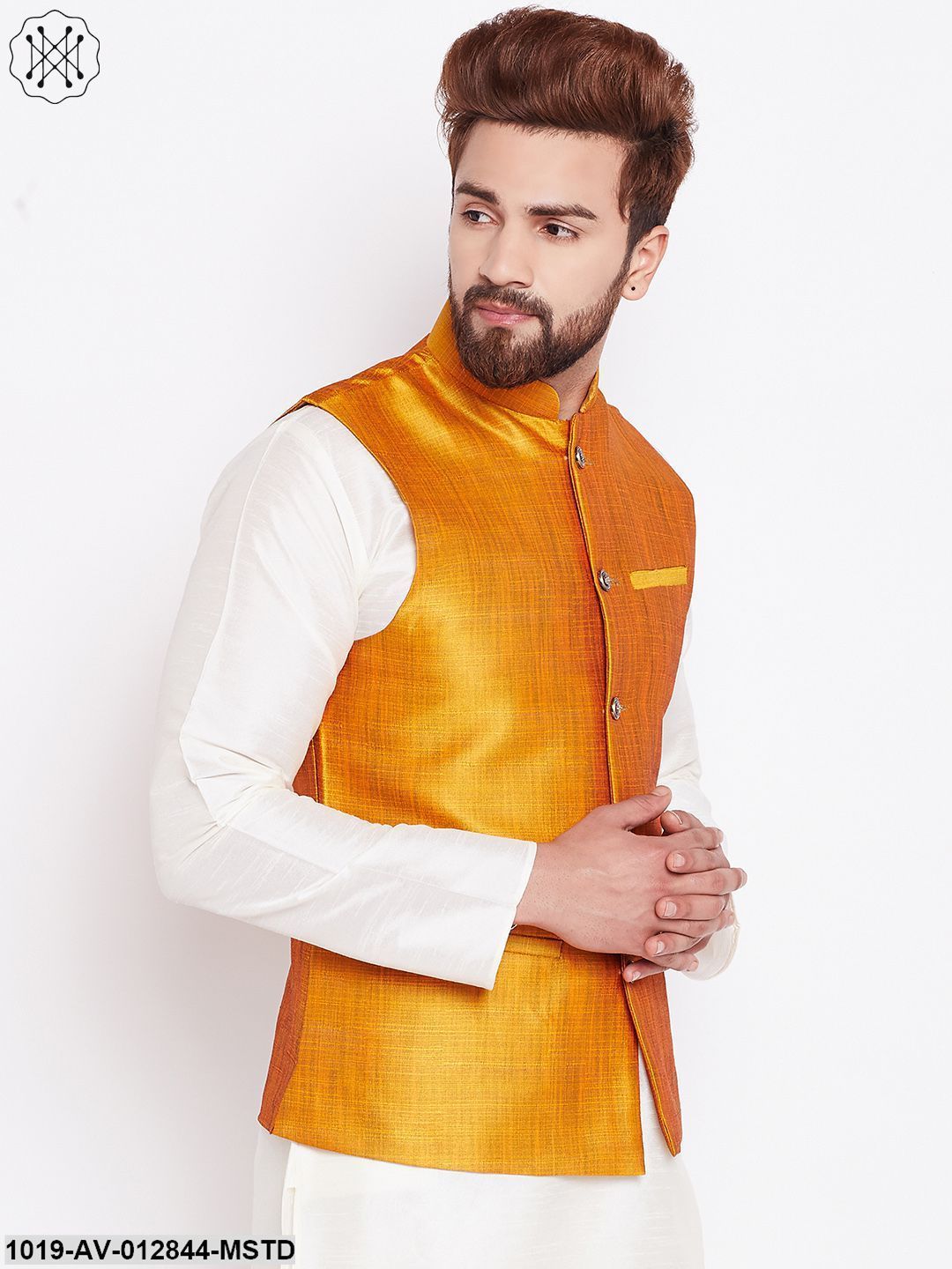 Men's Mustard Nehru Jacket