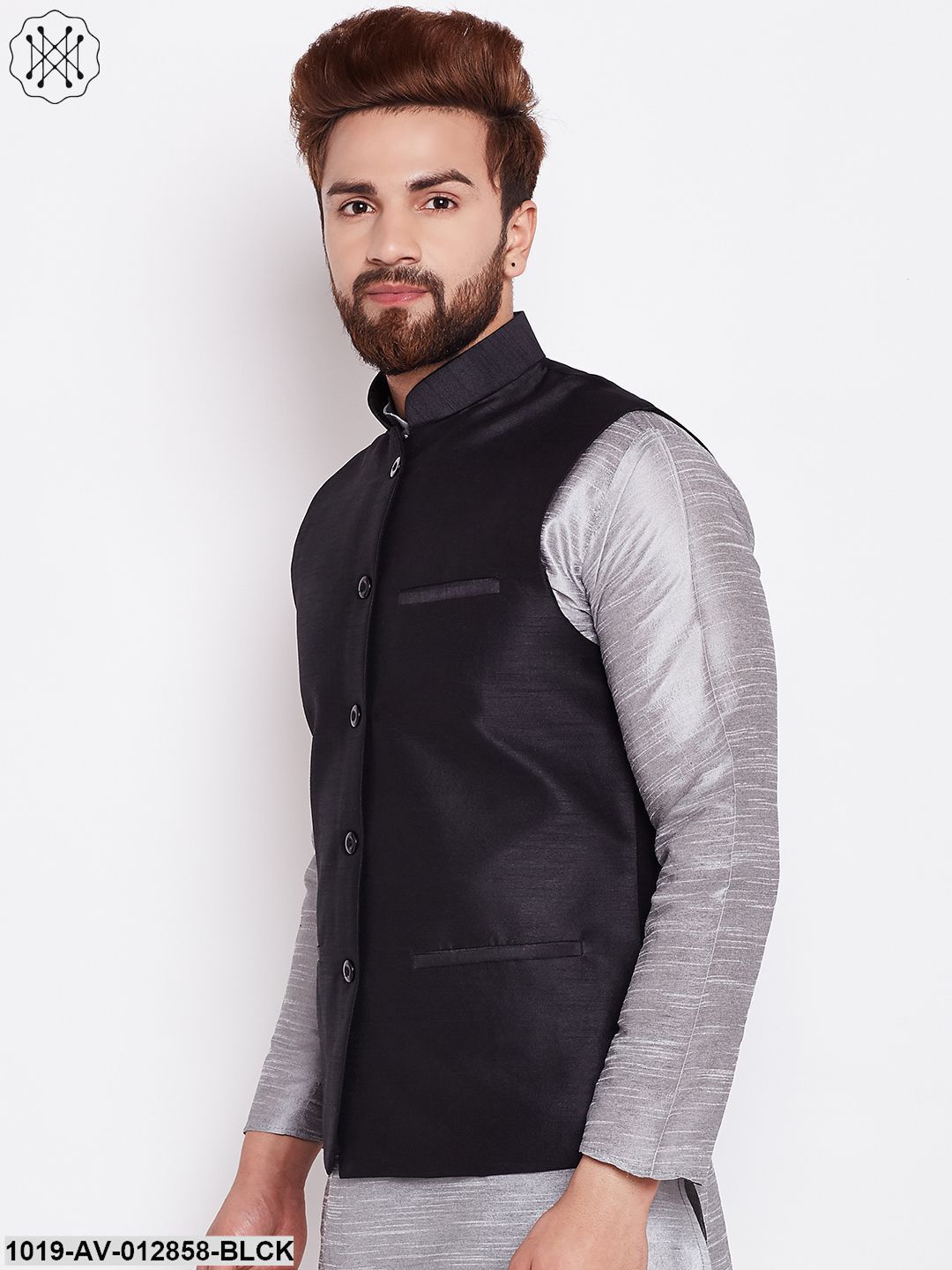 Men's Black Nehru Jacket