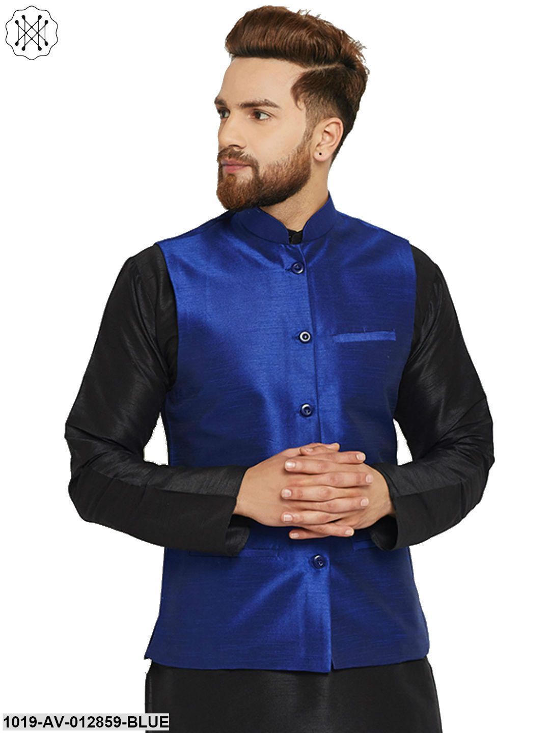 Men's Blue Nehru Jacket