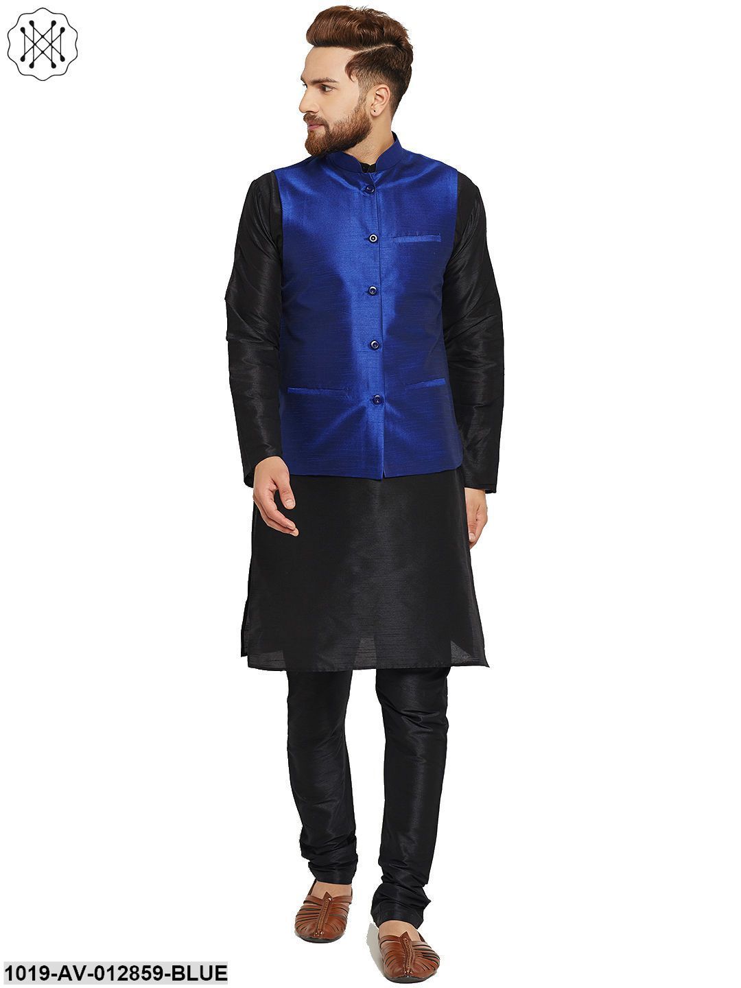 Men's Blue Nehru Jacket