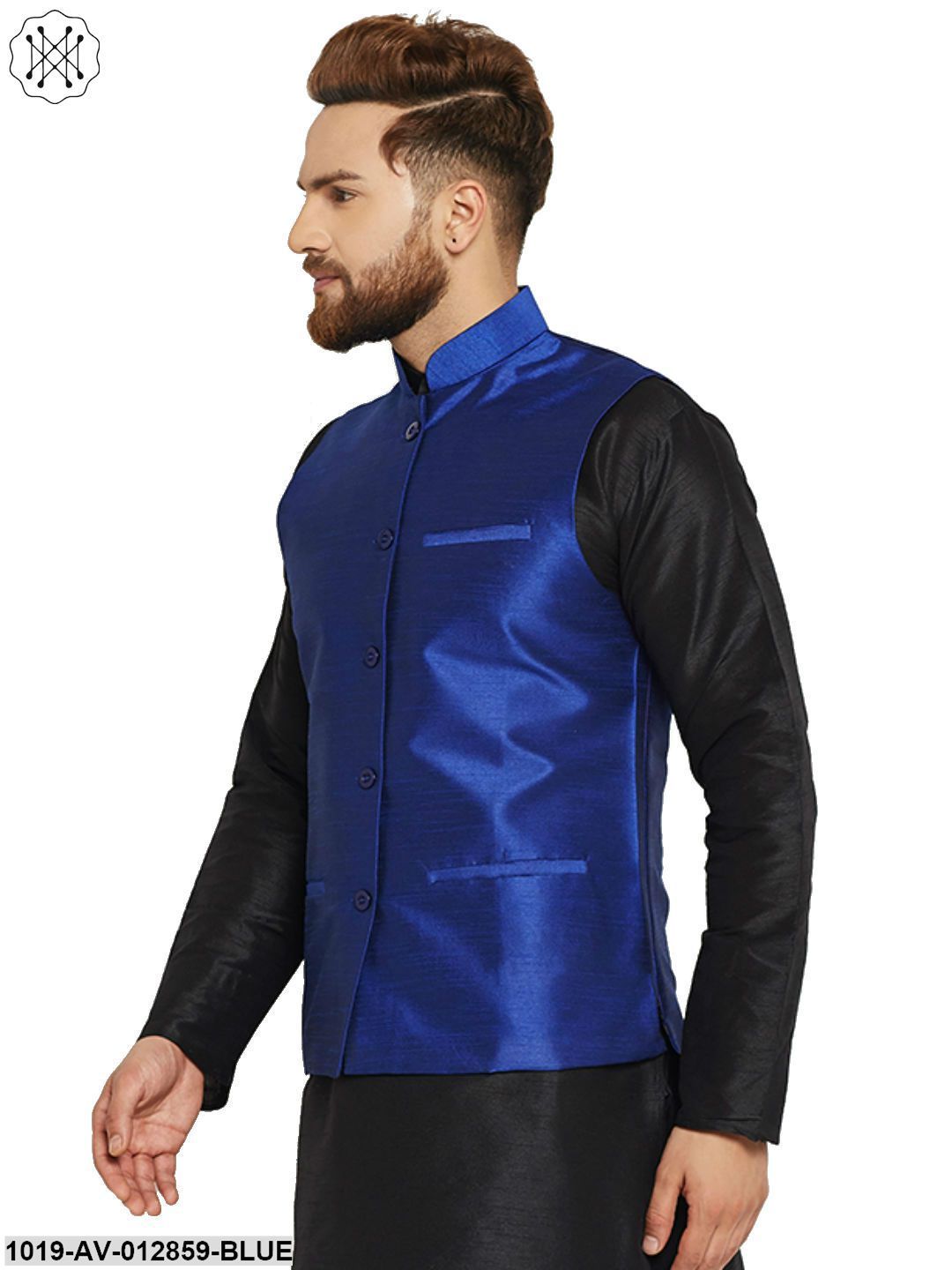 Men's Blue Nehru Jacket