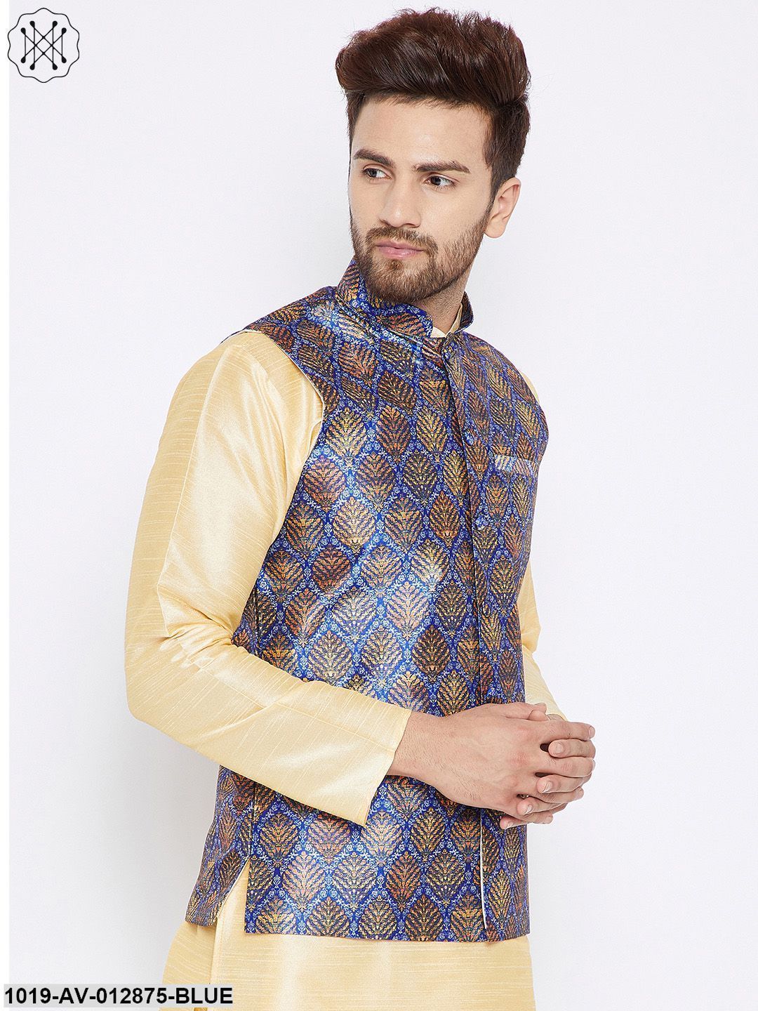 Men's Blue Nehru Jacket