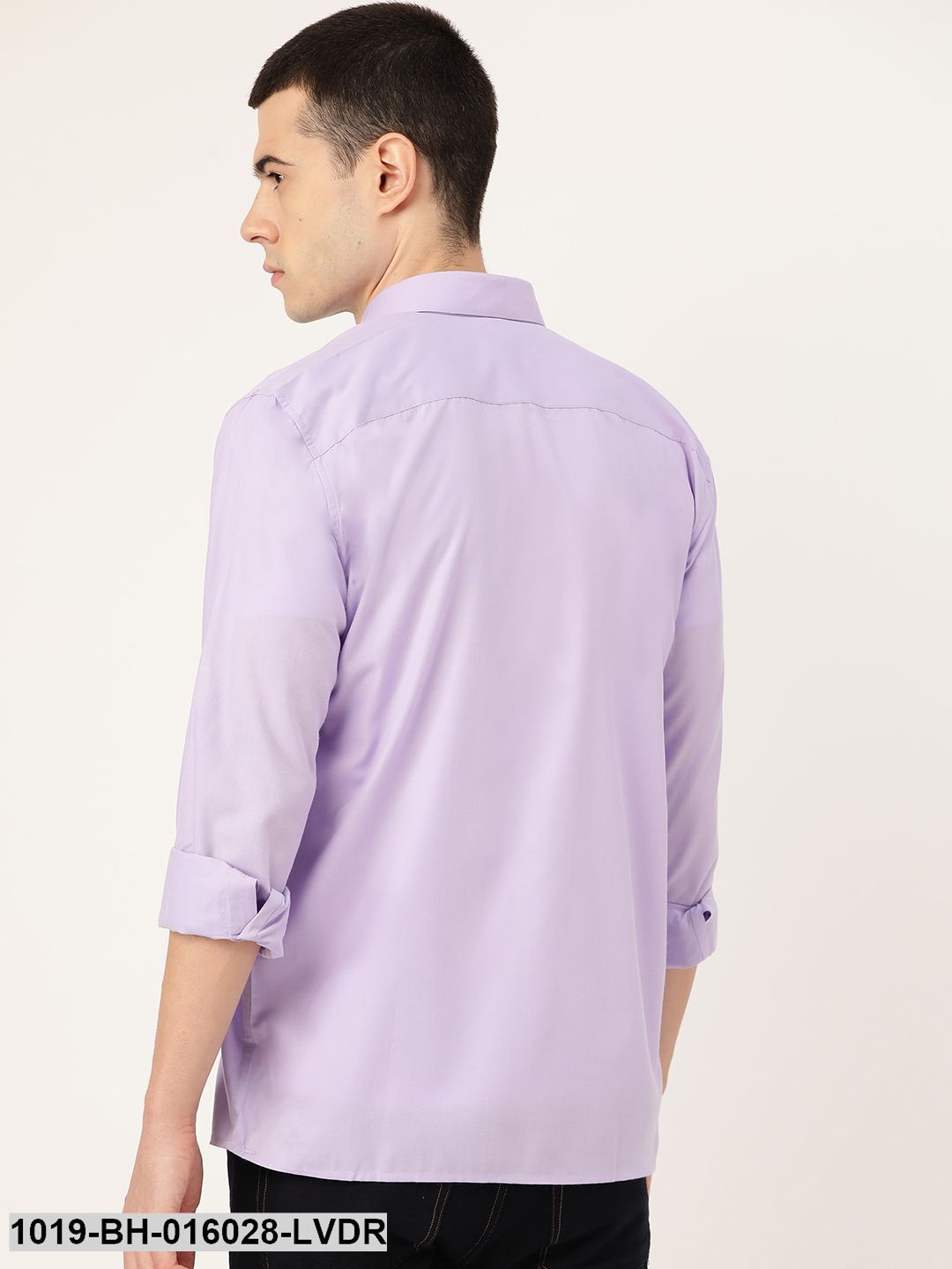 Men's Cotton Lavender Casual Shirt