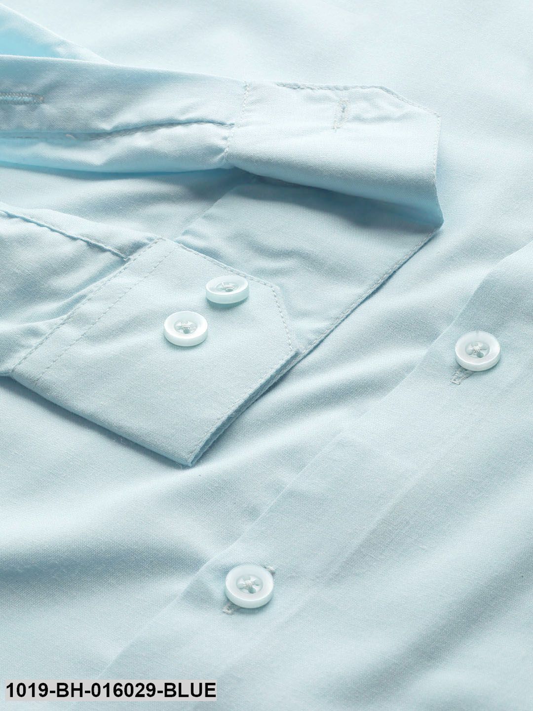 Men's Cotton Sky Blue Casual Shirt - Sojanya