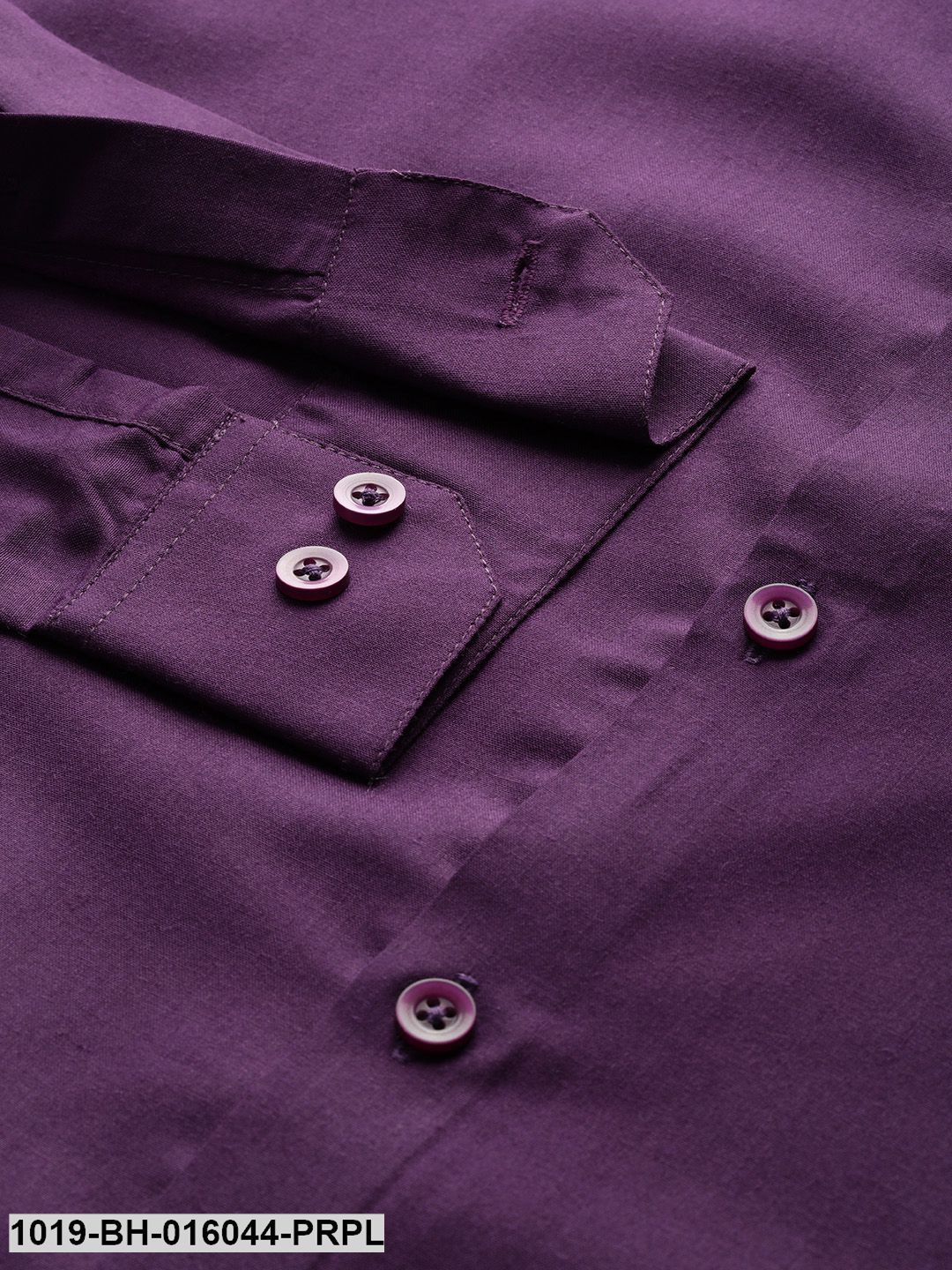 Men's Cotton Dark Purple Casual Shirt - Sojanya