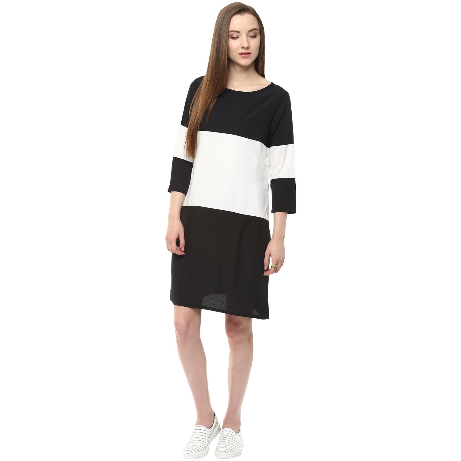 Women's Broad Stripe Dress - Pannkh