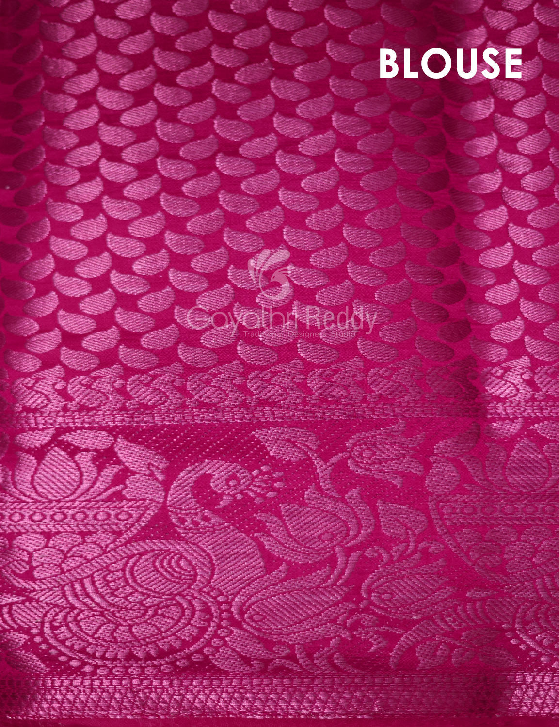 Women's Pink Banaras Semi Silk Saree - Gayathri Sarees