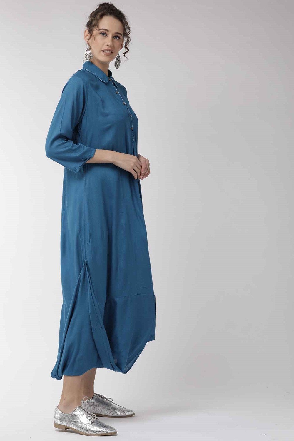 Women's Indigo Austere Dress - InWeave