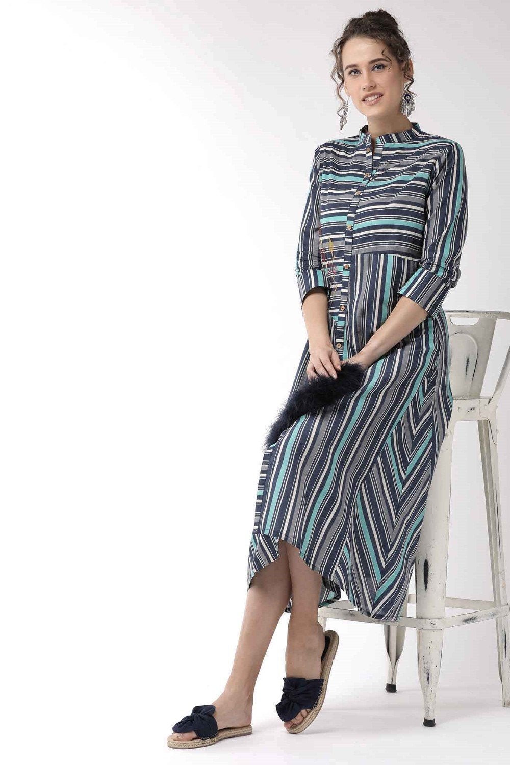 Women's Candy Stripe Dress - InWeave