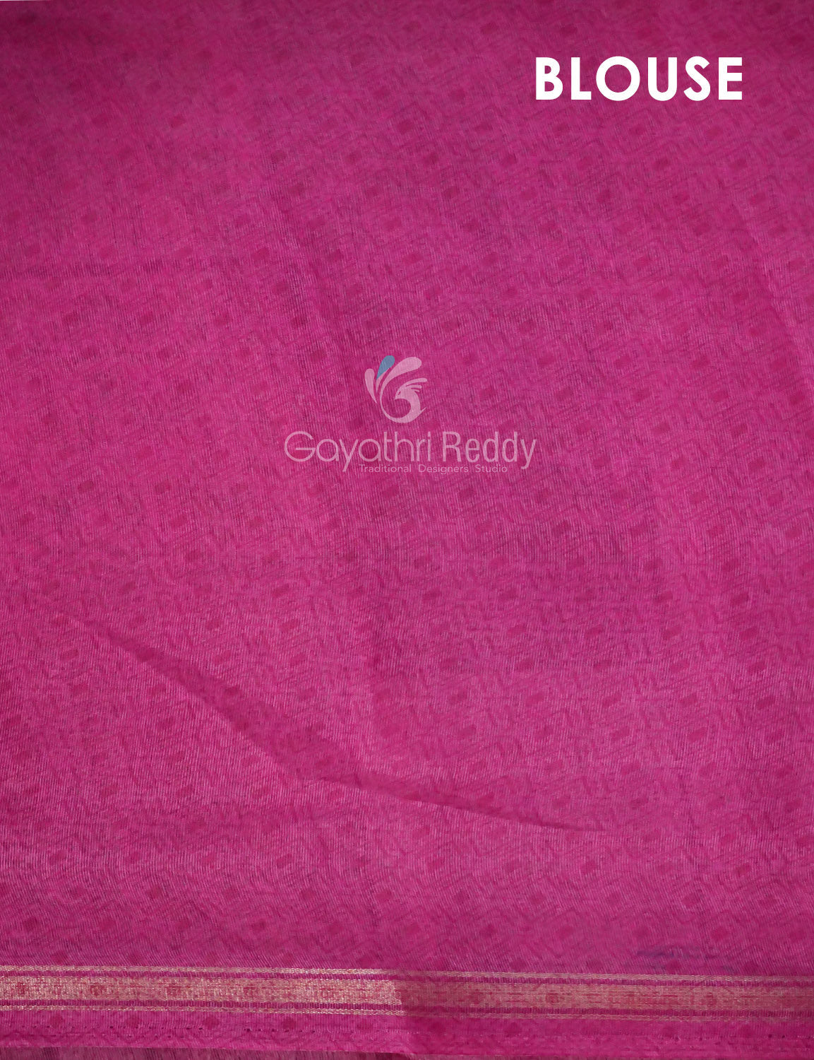Women's Green And Pink Semi Chanderi Saree - Gayathri Sarees
