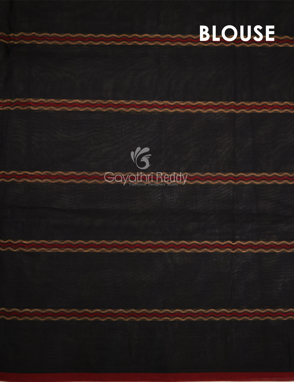 Women's Black Pure Narayanpet Cotton Saree - Gayathri Sarees