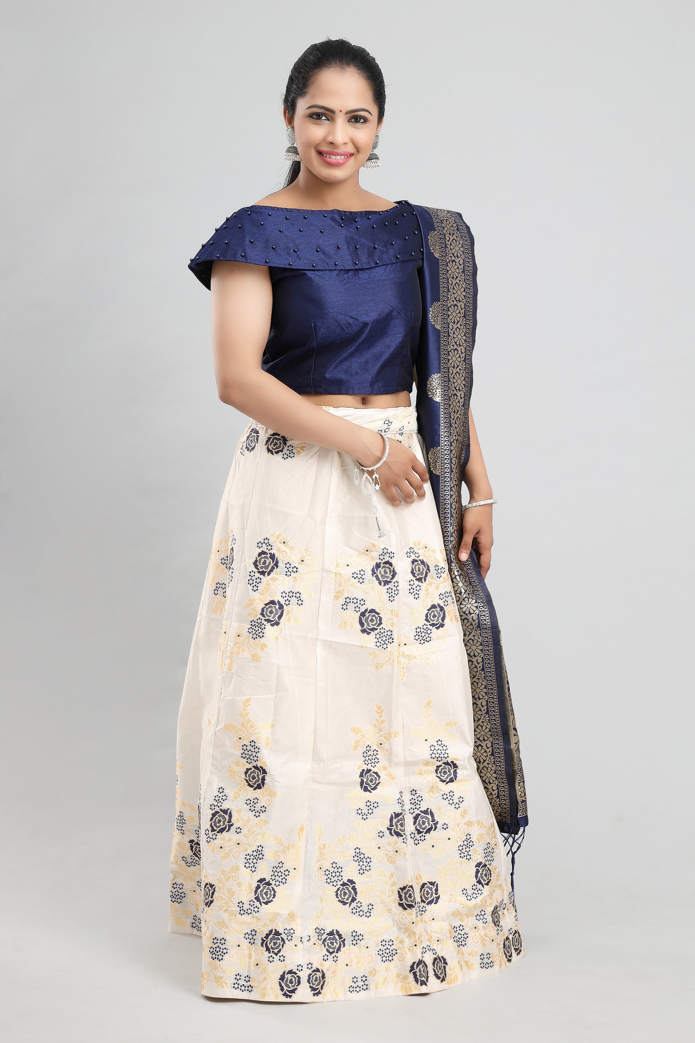 Buy Black Brocade Lehenga by Colorauction - Online shopping for Lehenga in  India
