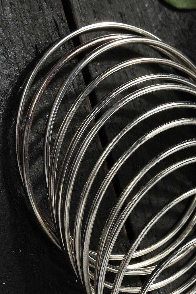 Johar Kamal Oxidised Black-Plated Bangles