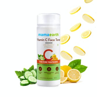 Vitamin C Face Toner with Vitamin C and Cucumber for Pore Tightening, 200 ml - Mama Earth
