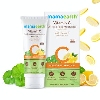 Vitamin C Oil-Free Moisturizer For Face with Vitamin C and Gotu Kola for Skin Illumination – 80 ml - Mama Earth