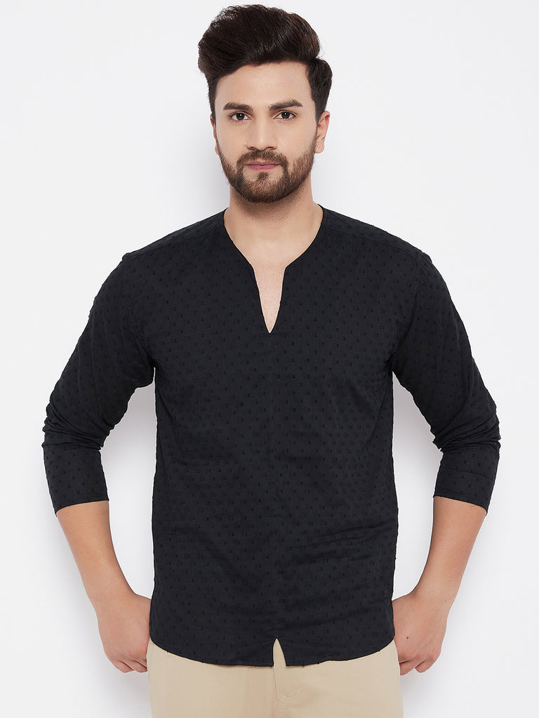 Men's Solid Cotton Kurta