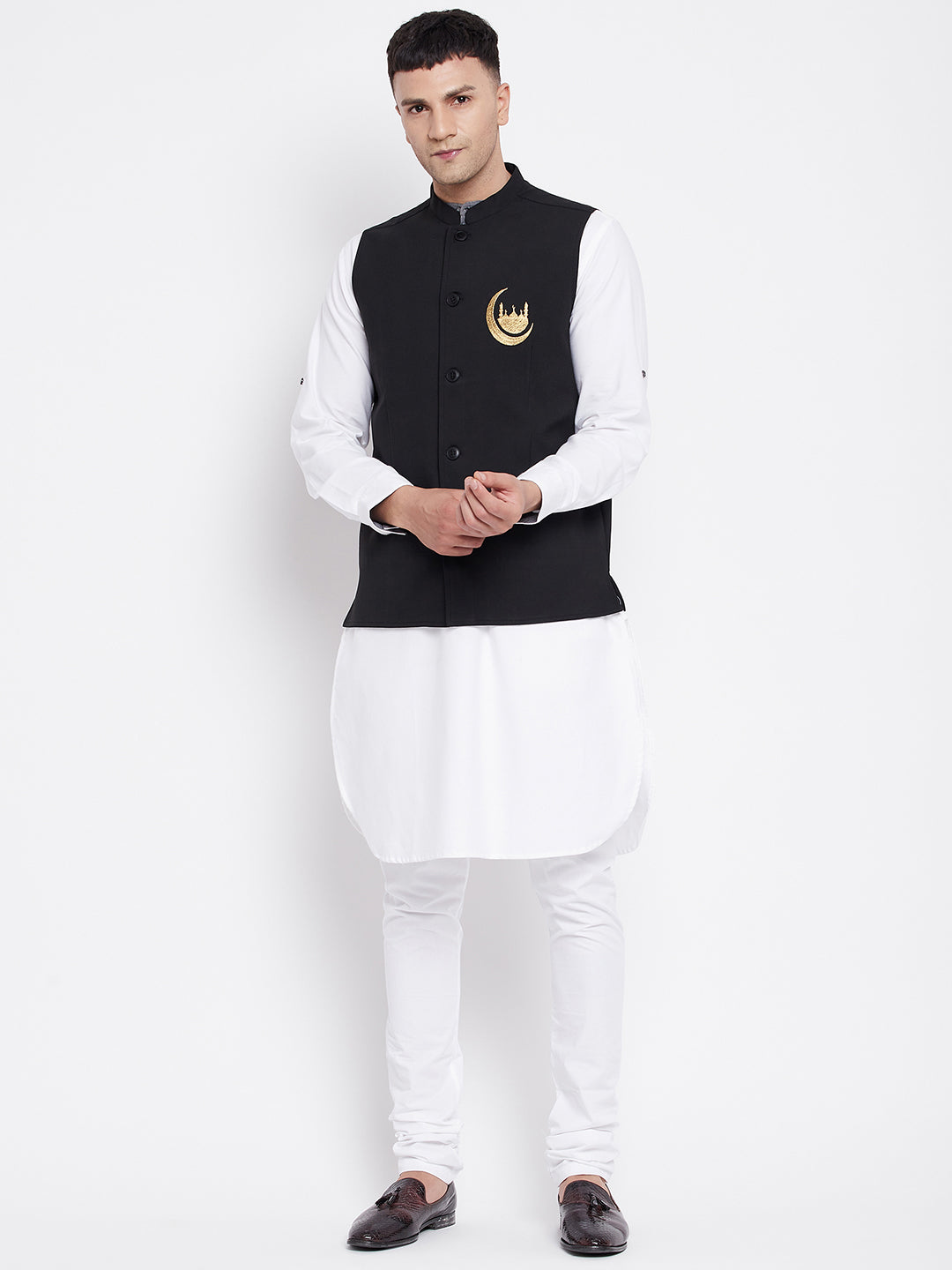 Men's Nehru Jacket With Eid Insignia - Even Apparels