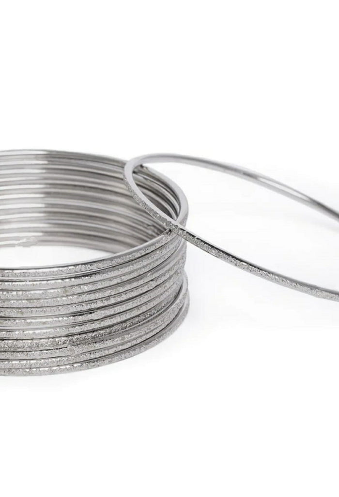 Johar Kamal Oxidised Black-Plated Bangles