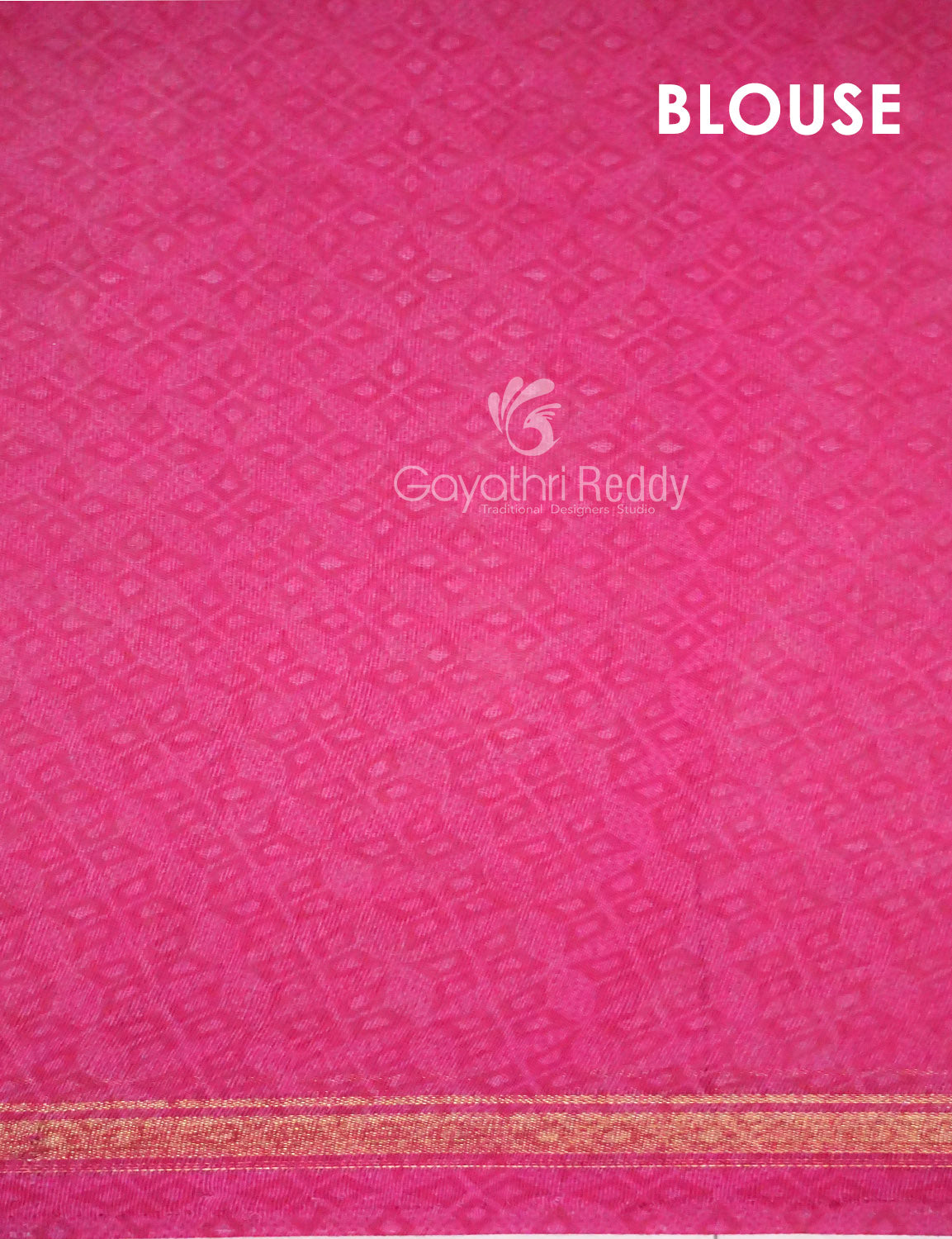 Women's Blue Pink Mix Semi Chanderi Saree - Gayathri Sarees