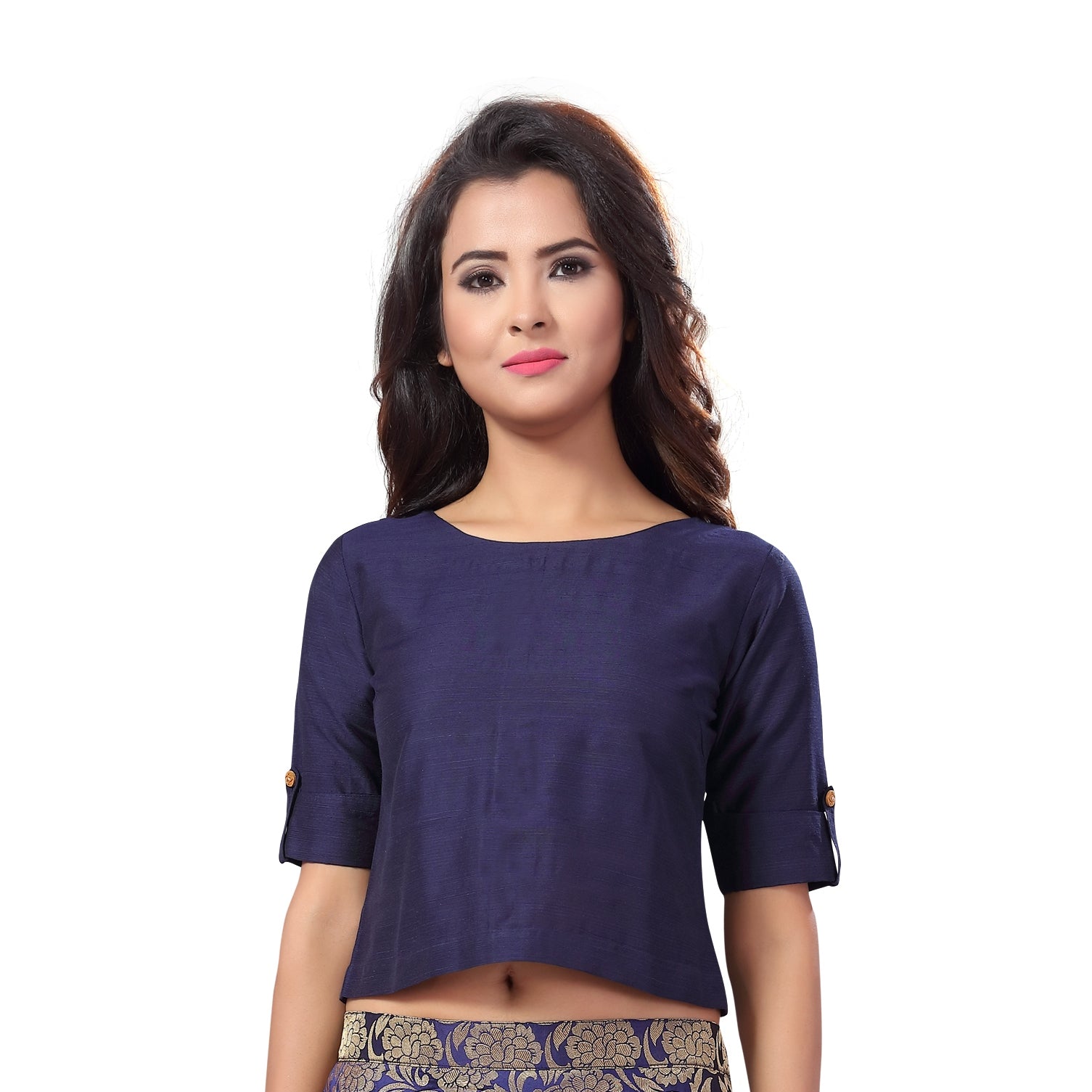 Women's Cotton Half Sleeve Saree Blouse