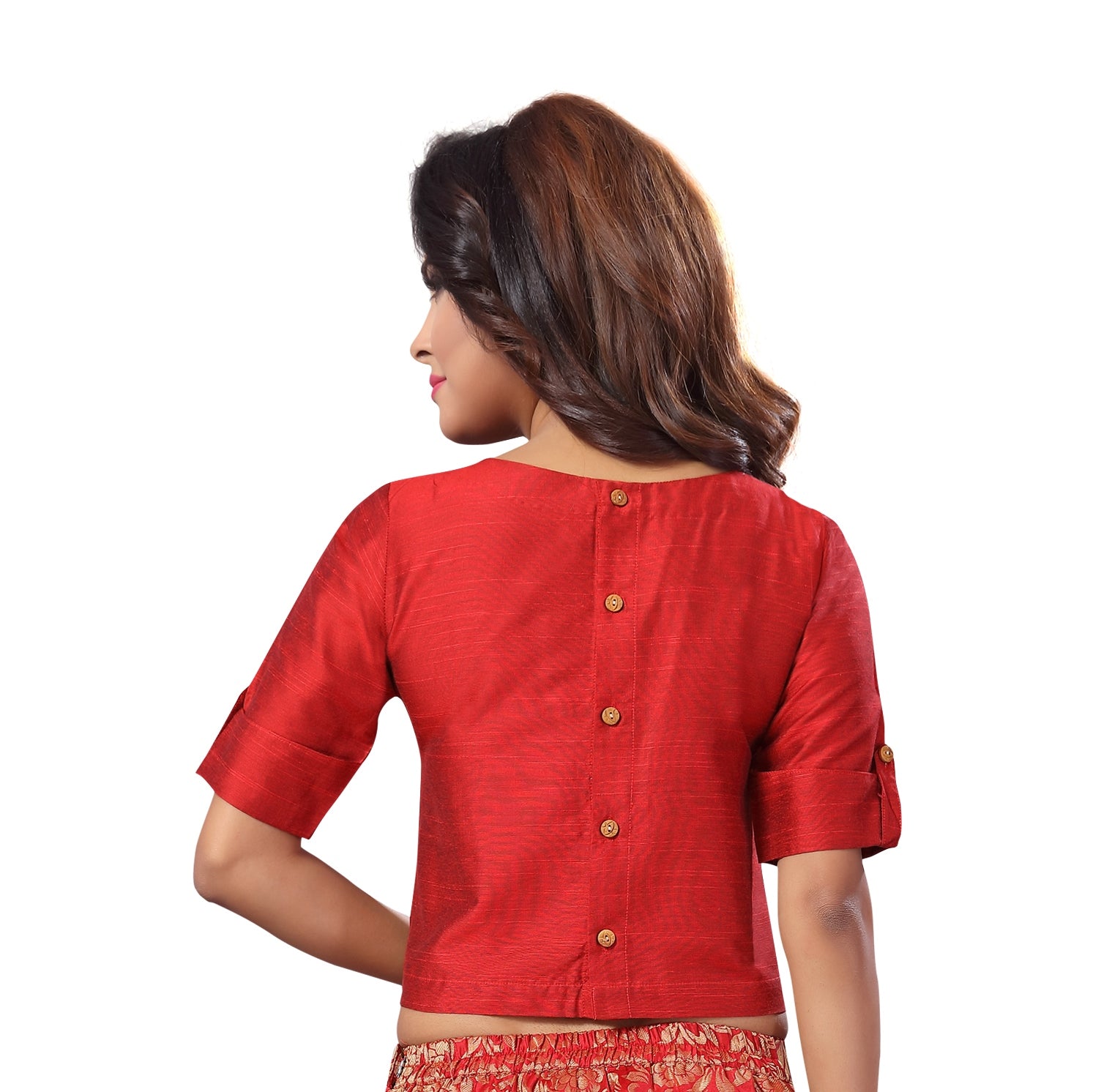 Women's Cotton Half Sleeve Saree Blouse - Shringaar