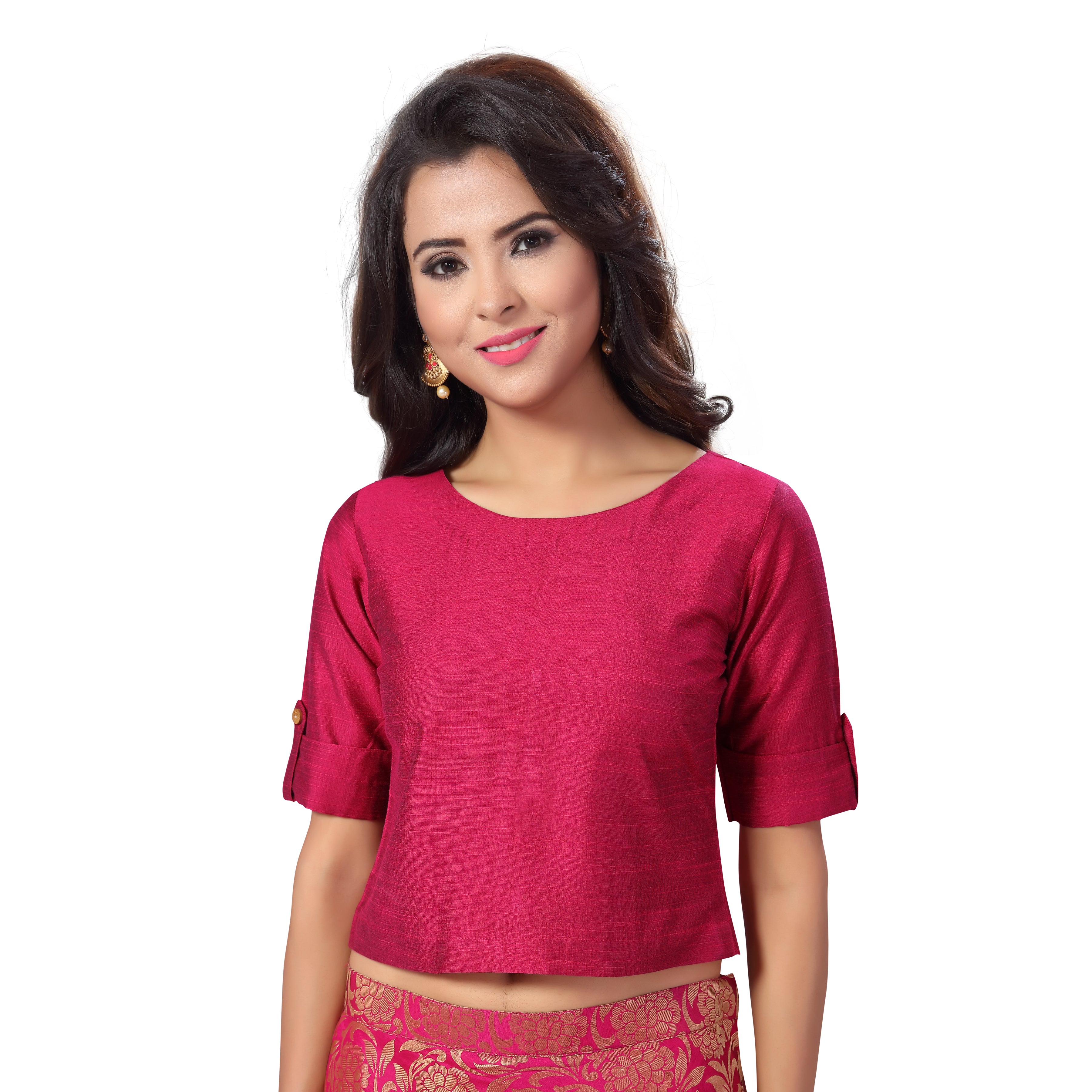 Women's Cotton Half Sleeve Saree Blouse