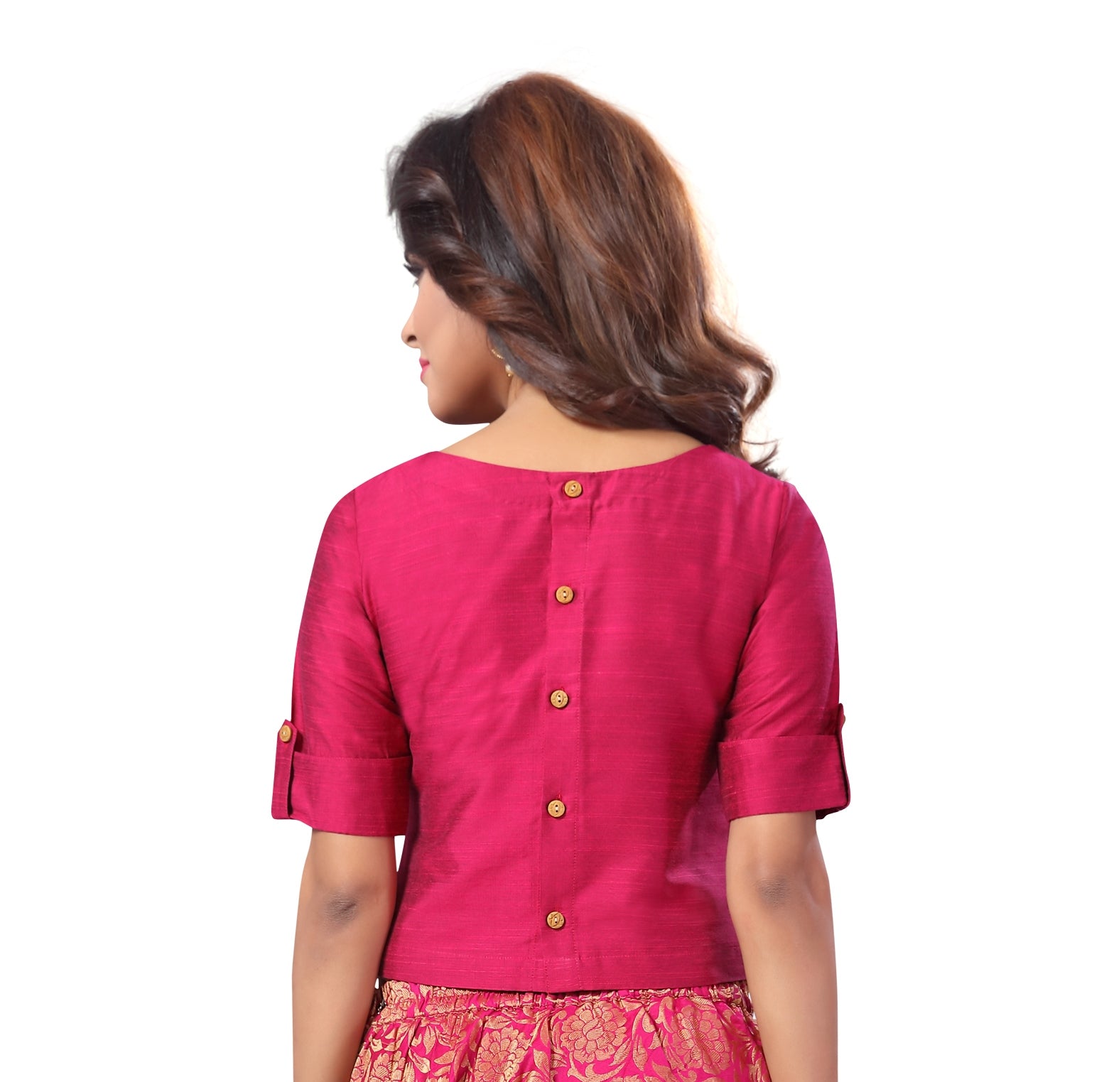 Women's Cotton Half Sleeve Saree Blouse - Shringaar