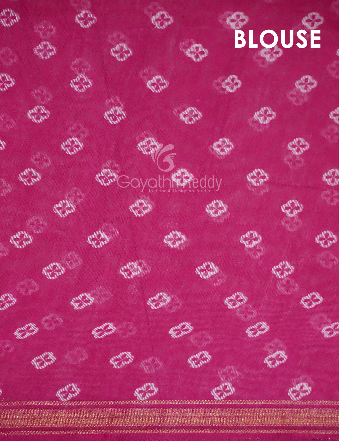 Women's Pink Blush Semi Chanderi Saree - Gayathri Sarees