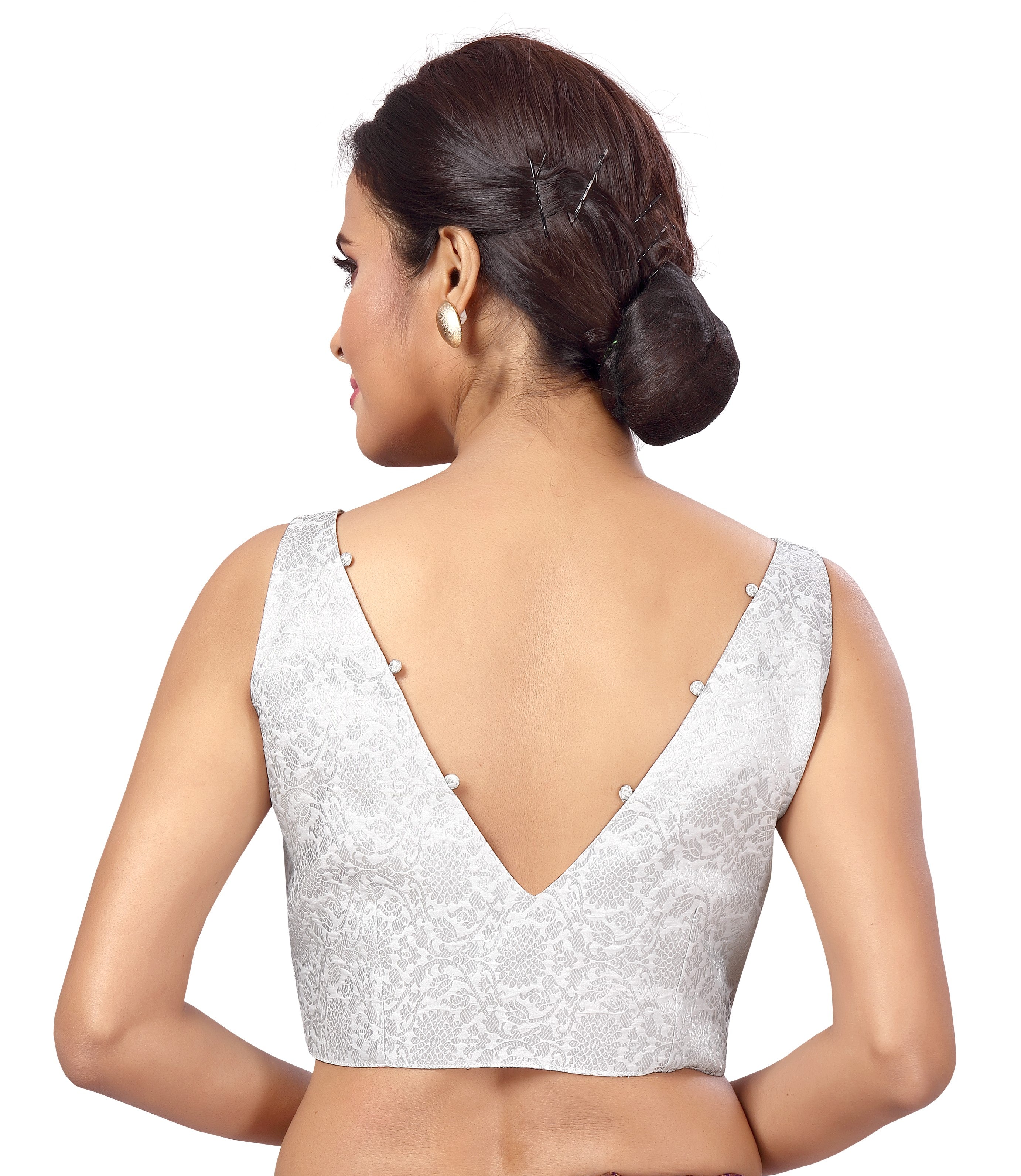 Women's Polyester Stitched Sleeveless Blouse. - Shringaar