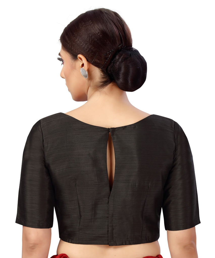 Women's Polyester Plain Coloured Saree Blouse.