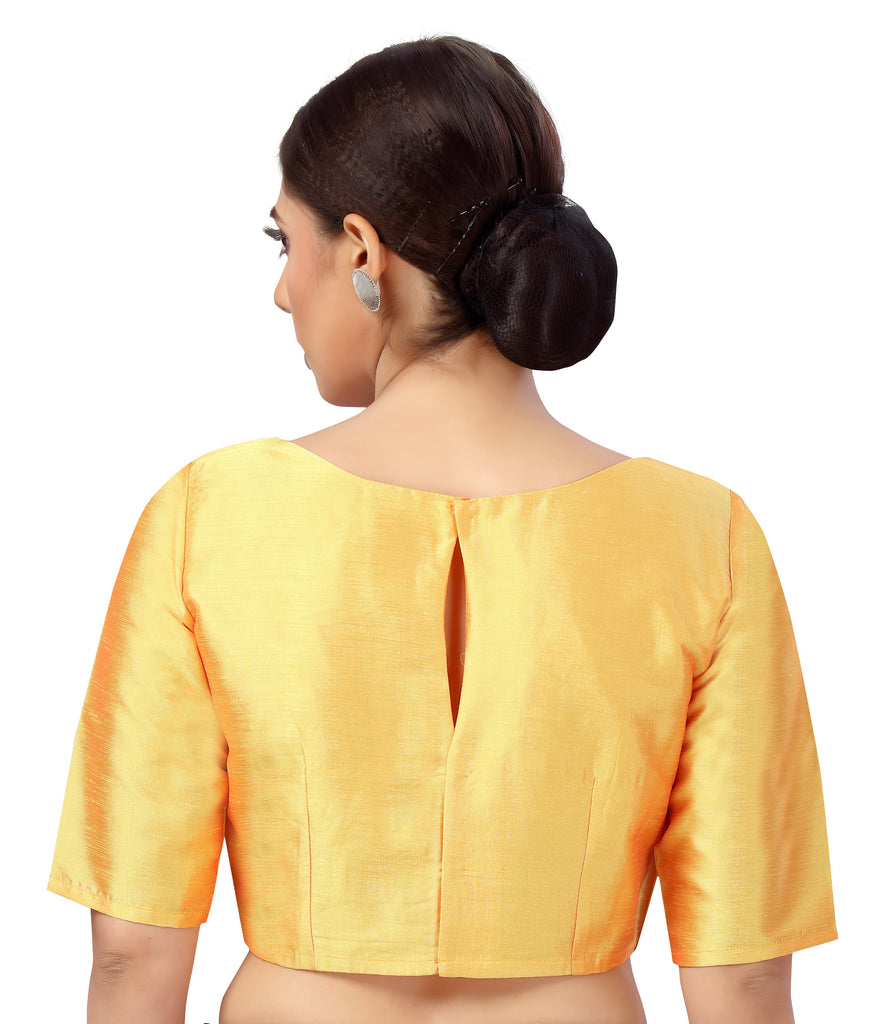 Women's Polyester Plain Coloured Saree Blouse.