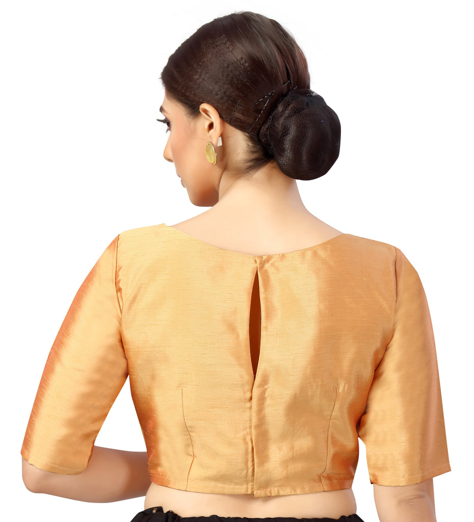 Women's Polyester Plain Coloured Saree Blouse.