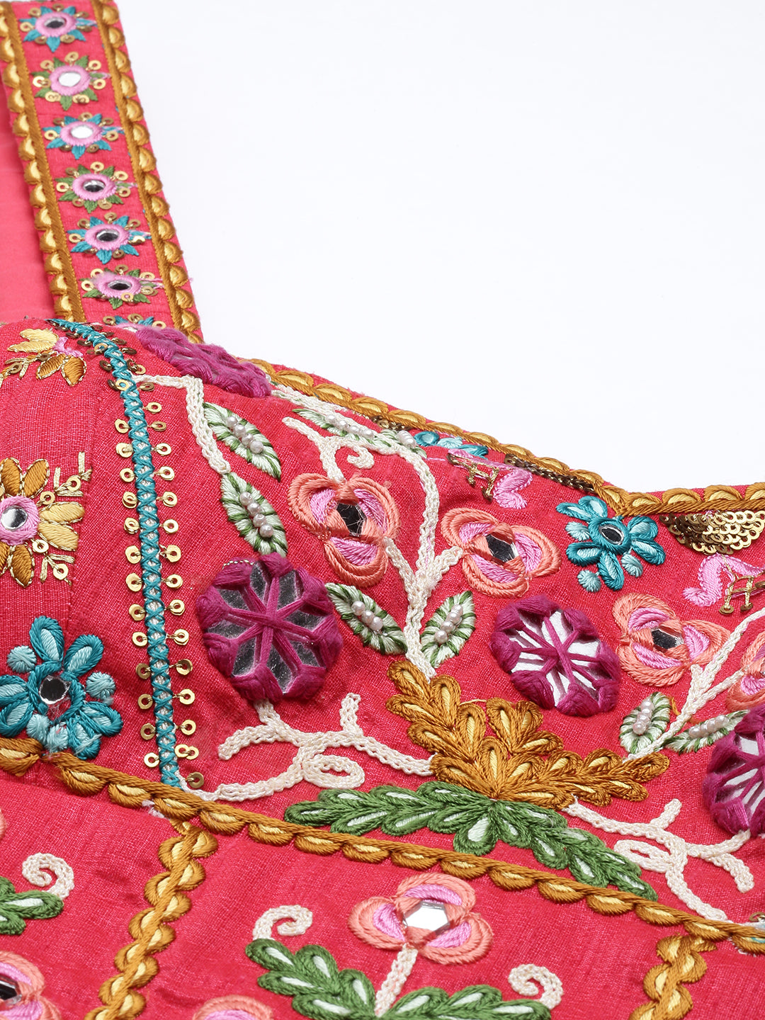 Women's Pink Toned Hand Made Pure Art Silk Readymade Blouse - Royal Dwells
