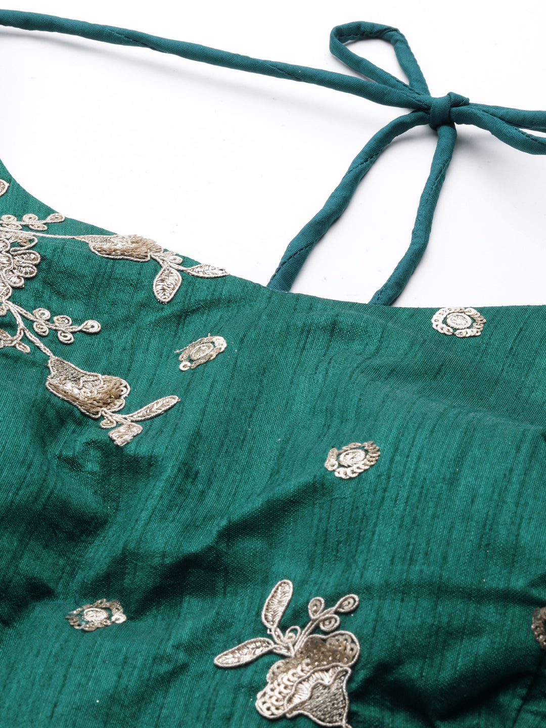 Women's Teal Net Sequinse Work Fully-Stitched Lehenga & Stitched Blouse, Dupatta - Royal Dwells