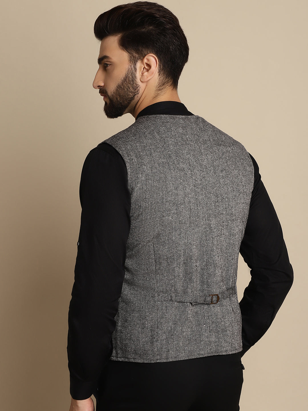 Men's Woolen Waistcaot With Patch Pocket - Even Apparels