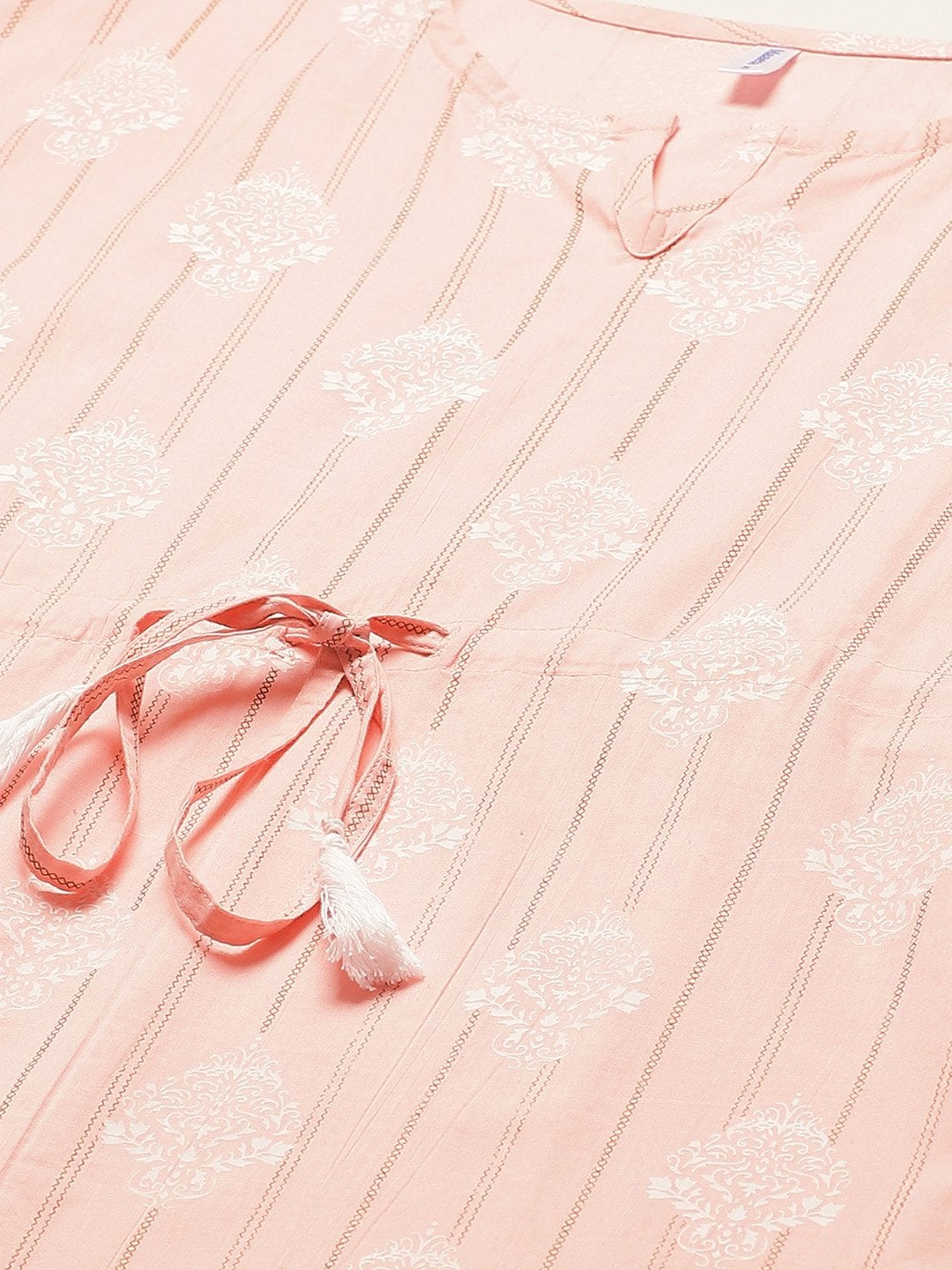 Women's Cotton Pink Kaftan - Maaesa