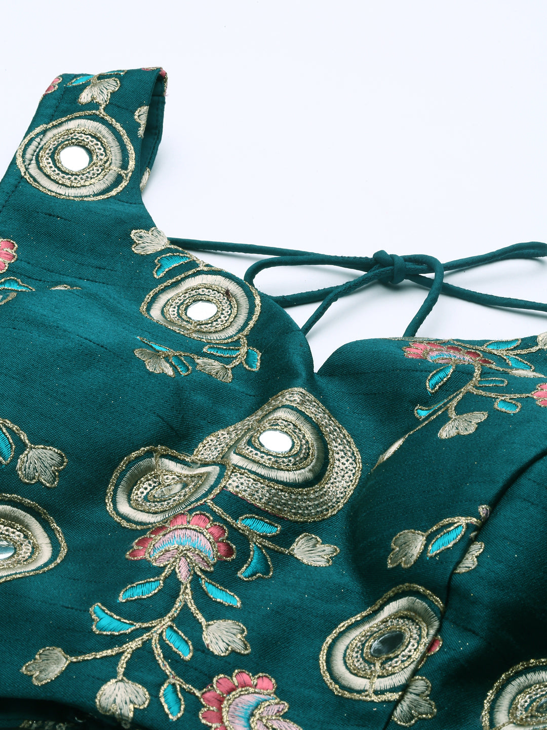 Women's Turquoise Blue Net Sequince Work Lehenga & Blouse, Dupatta - Royal Dwells
