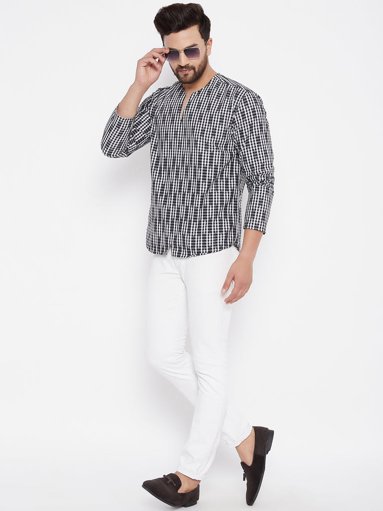 Men's Solid Cotton Kurta