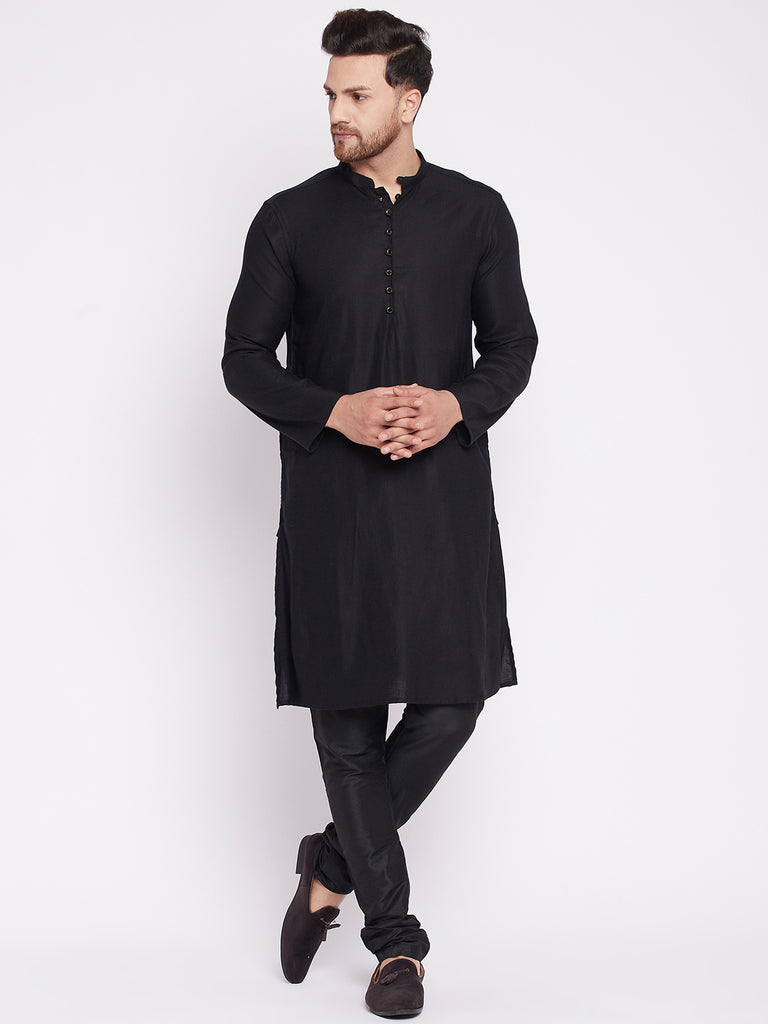 Men's Kurta with Slit Necklin