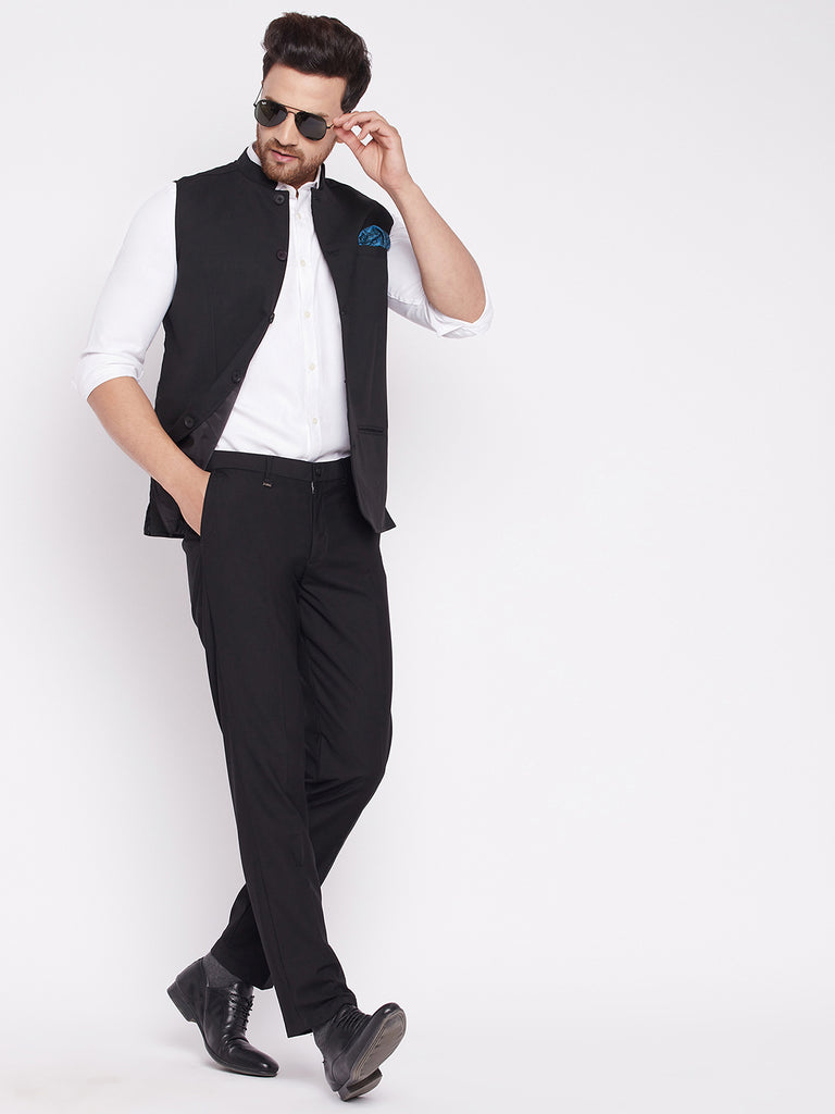 Men's Nehru Jacket With Welt Pocket