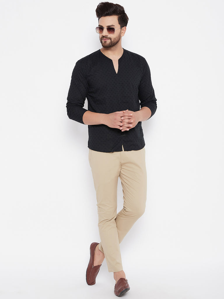Men's Solid Cotton Kurta