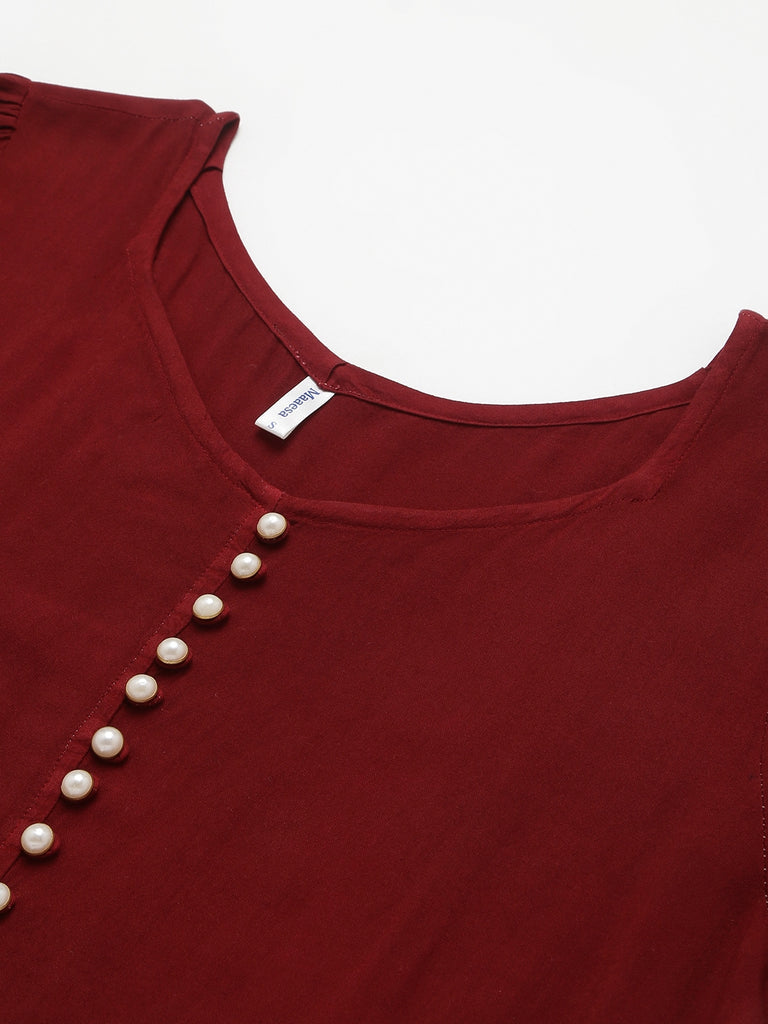 Women's Wine Ombre Tie Dye Rayon Dress