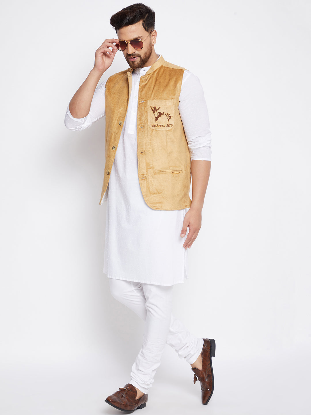 Men's Bindaas Jiyo Woven Design Jacket - Even Apparels