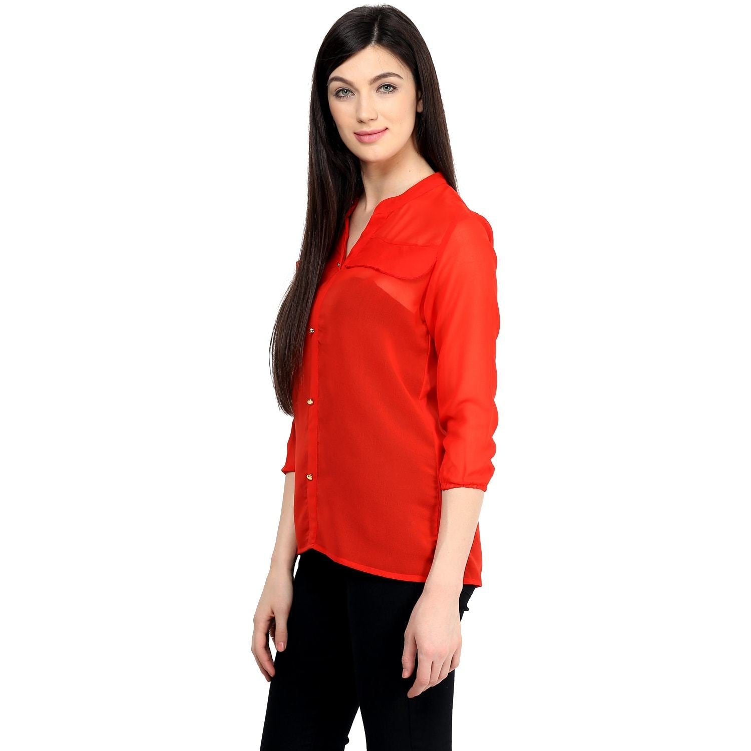 Women's Solid Frill Top - Pannkh