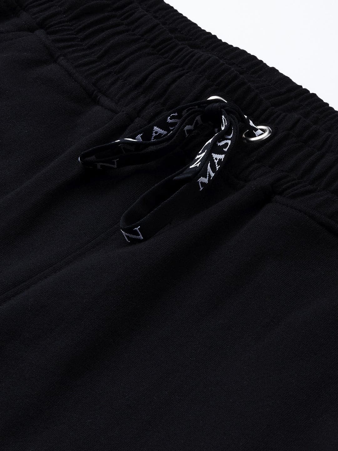 Men's Black Relax Fit Stitch Detail Joggers - LYUSH-MASCLN
