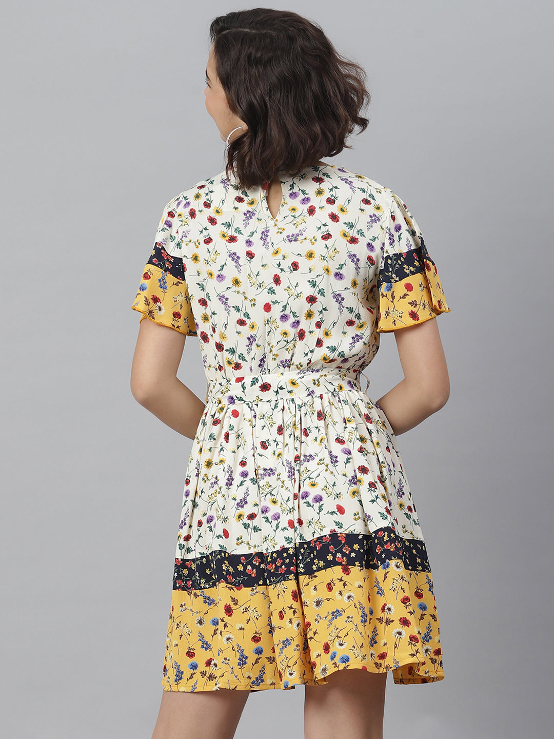 Women's Floral Printed Dress - StyleStone
