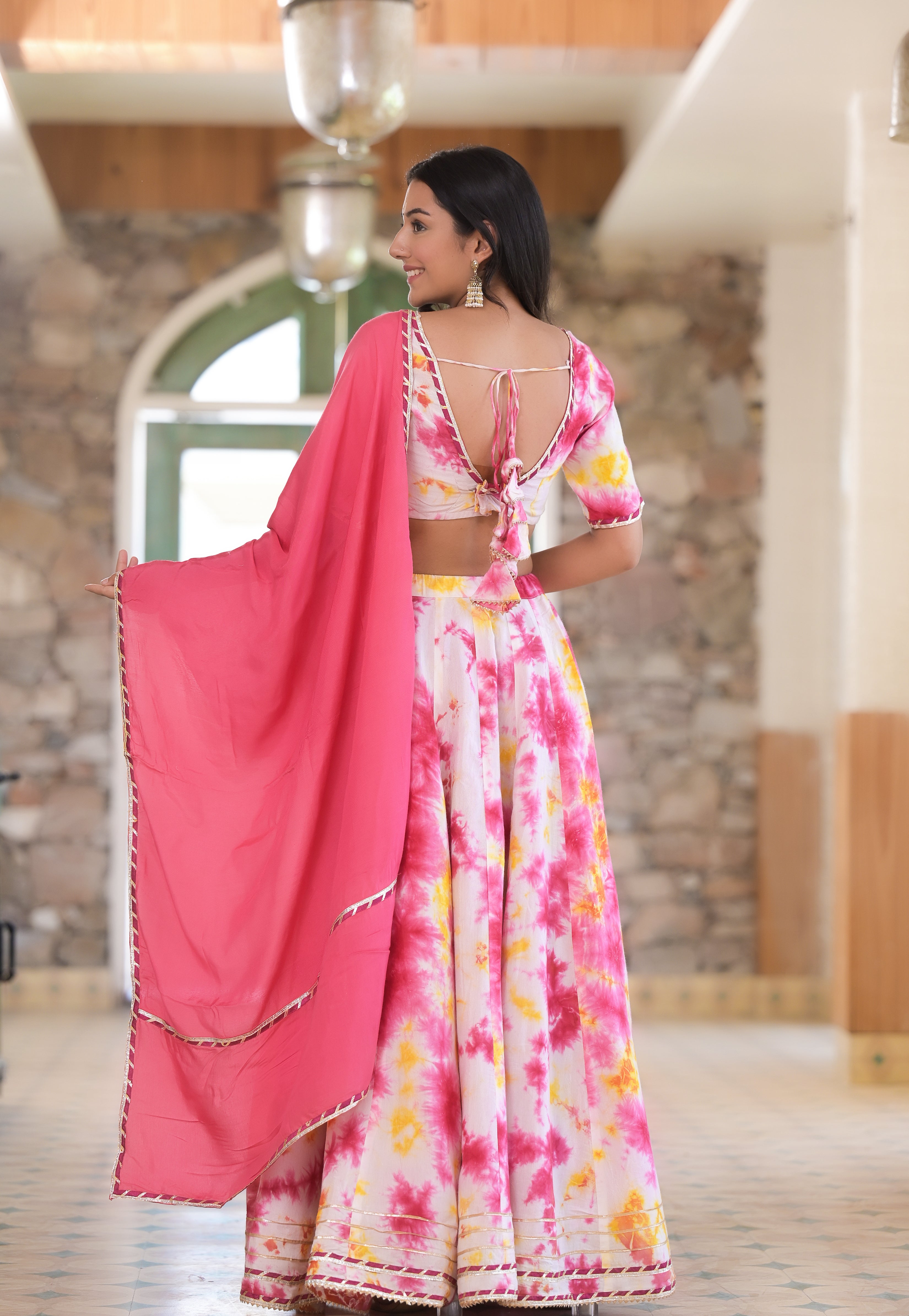 Tie & Dye Lehengas That Look So Happy For The Mehendi! | Indian bridal  dress, Indian bridal outfits, Wedding lehenga designs