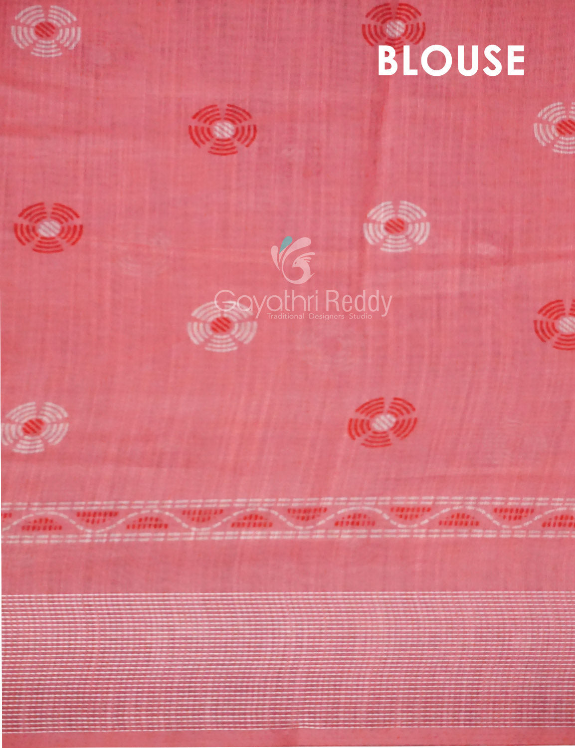 Women's Pink Semi Chanderi Saree - Gayathri Sarees