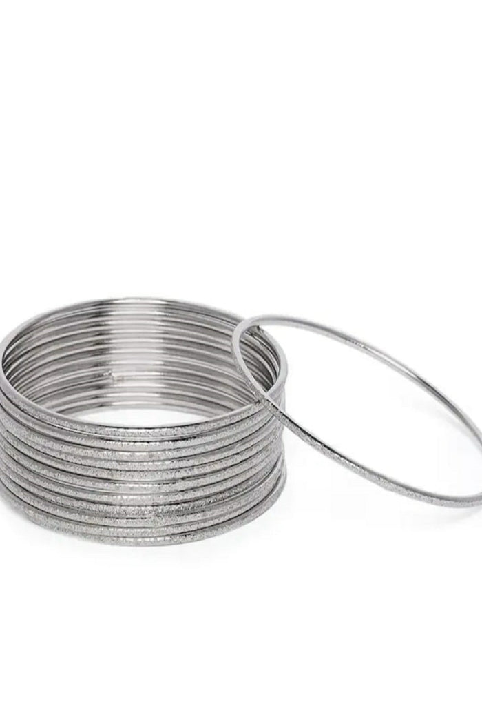 Johar Kamal Oxidised Black-Plated Bangles